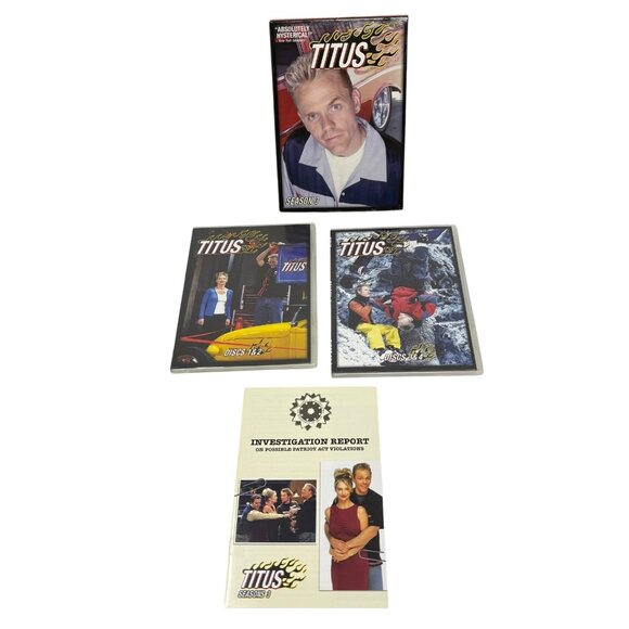 Titus 3rd Third Season 3 Three DVD 2001 4-Disc Box Set w/ Inserts RARE HTF OOP - Picture 1 of 8